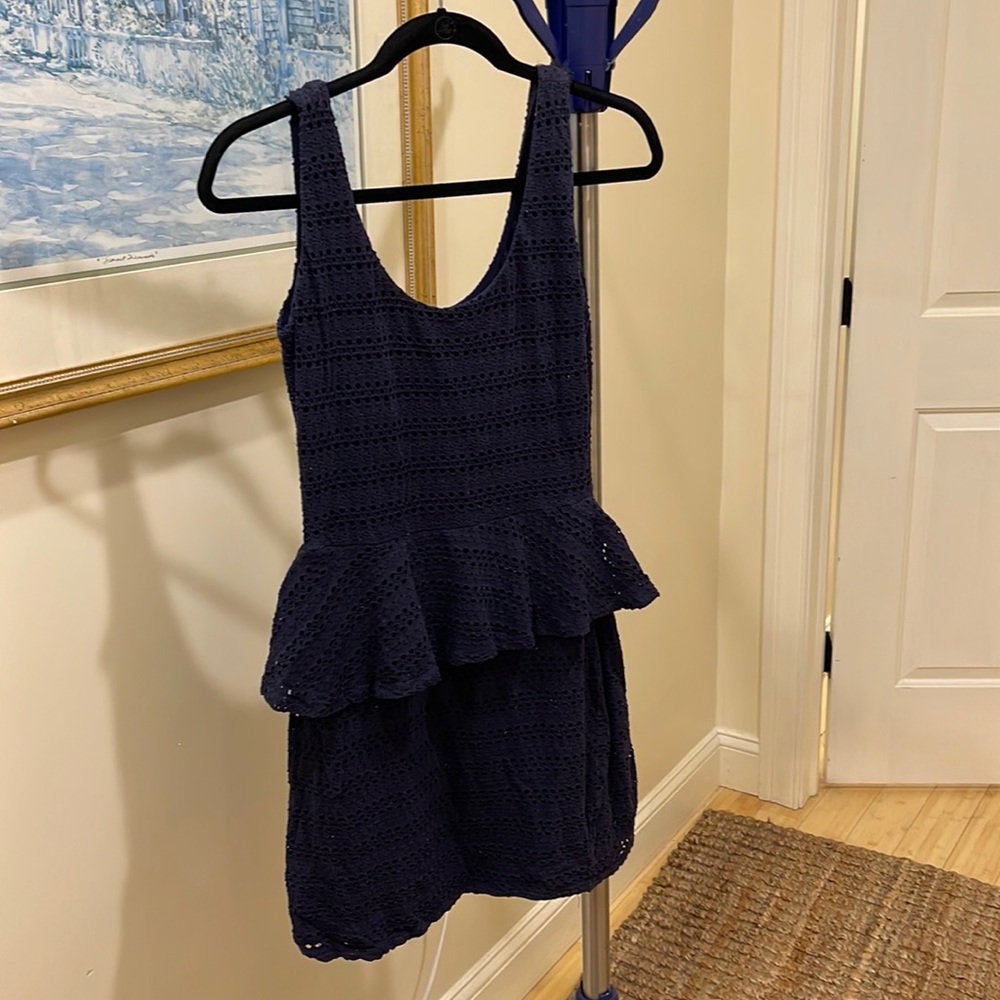 Navy Aqua Dress